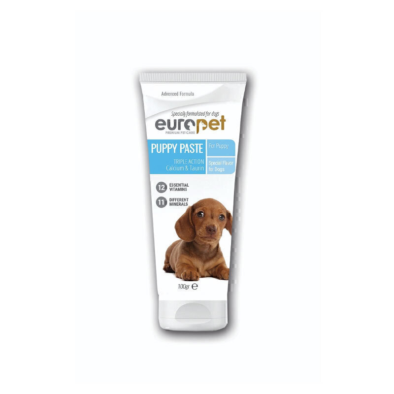 خمیر مولتی ویتامین و مینرال توله سگ یوروپت Europet Dog Puppy Paste وزن 100 گرم