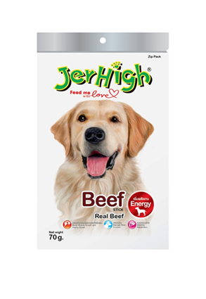 خرید تشویقی سگ جرهای طعم گوشت گاو jerhigh