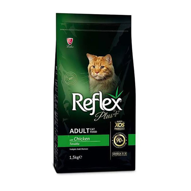 خرید غذای خشک گربه رفلکس پلاس ادالت طعم مرغ ارسال فوری