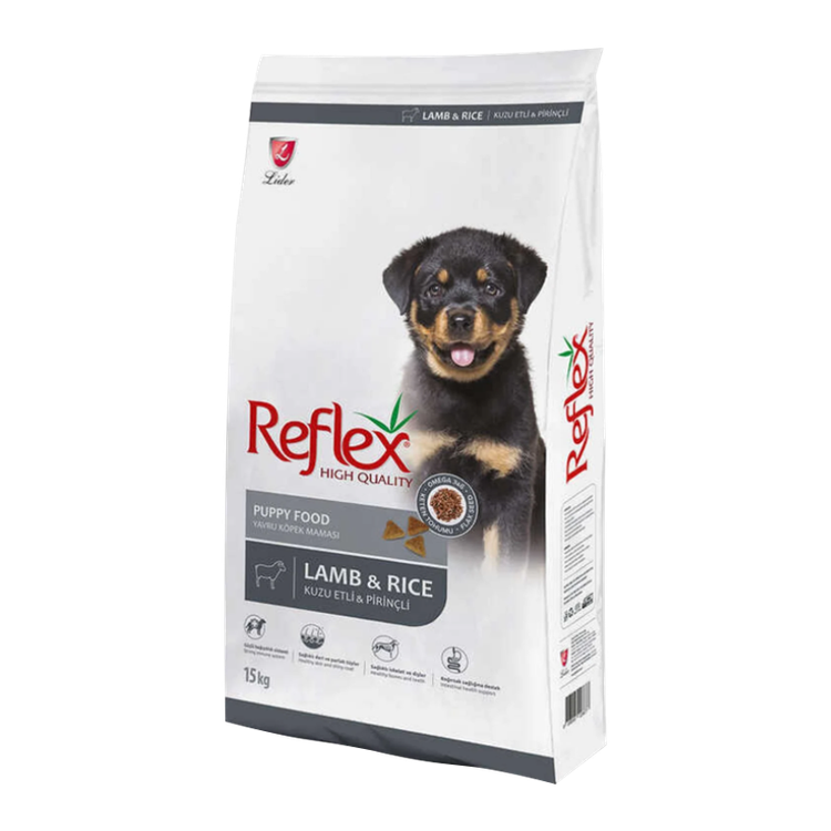 غذای خشک توله سگ رفلکس پاپی با طعم بره و برنج