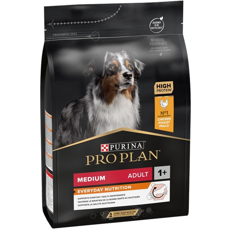 خرید غذای خشک سگ پروپلن بالغ نژاد متوسط | ۳ کیلوگرم طعم مرغ