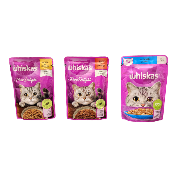 خرید پوچ گربه بالغ ویسکاس در 5 طعم