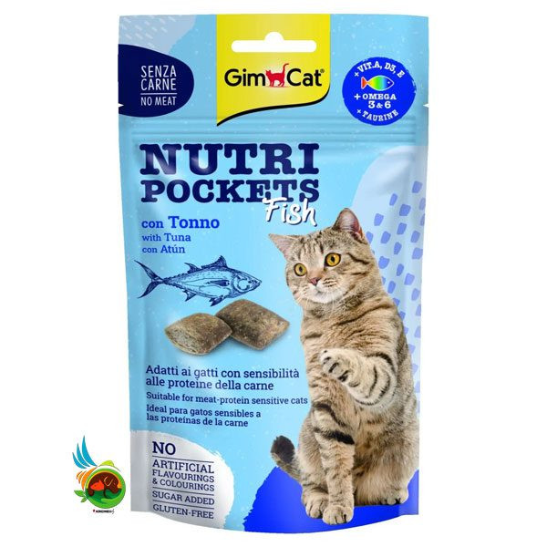 خرید اسنک تشویقی گربه جیم کت طعم سالمون وزن 60 گرم ارسال فوری