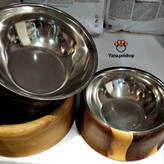 خرید و قیمت ظرف غذای چوبی سگ و گربه