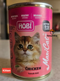خرید کنسرو بچه گربه هوبی | 400 گرمی طعم مرغ