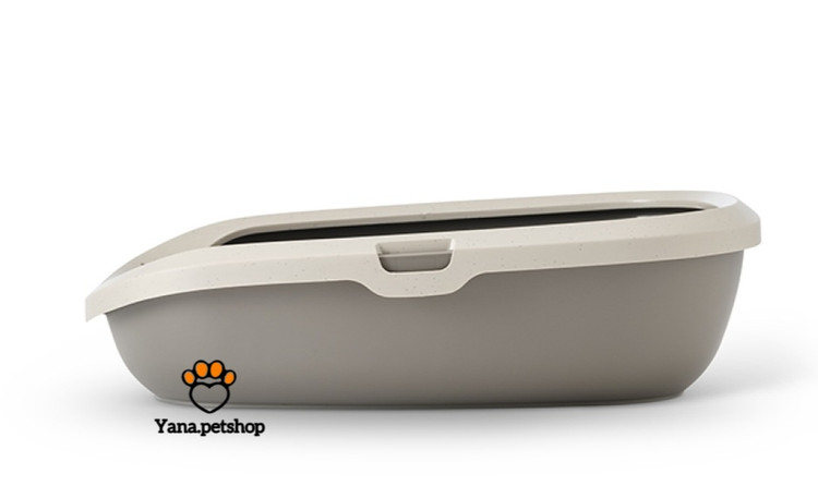 خرید ظرف خاک گربه ساده لبهدار وارداتی | سایز مدیوم و لارج