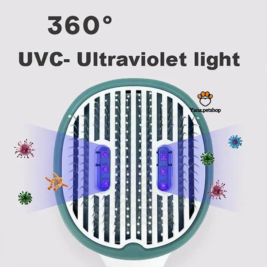 خرید برس و شانه ضد باکتری و ضد قارچ سگ و گربه | مجهز به نور UV