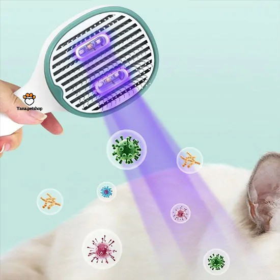 خرید برس و شانه ضد باکتری و ضد قارچ سگ و گربه | مجهز به نور UV