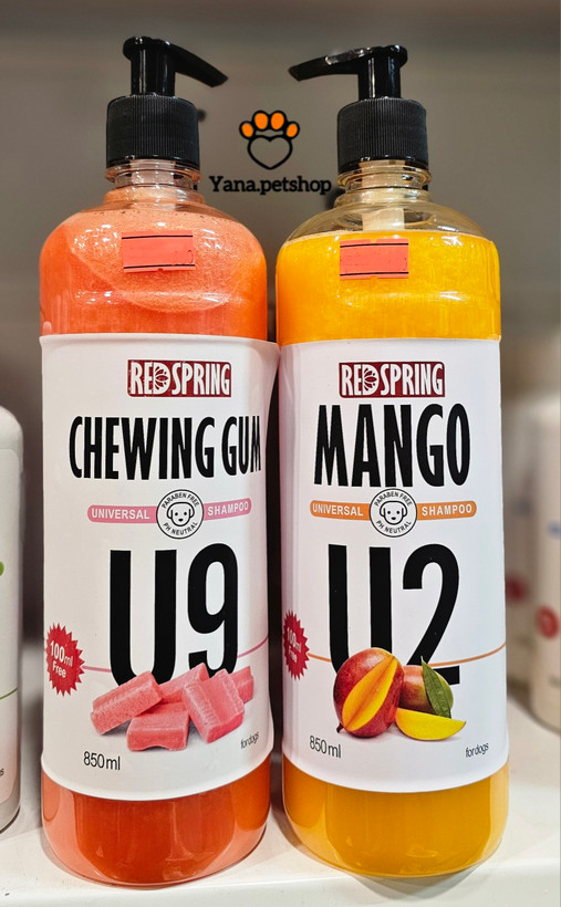 خرید شامپو پمپی سگ رد اسپرینگ 2 رایحه انبه و آدامس | ۸۵۰ میلیلیتر