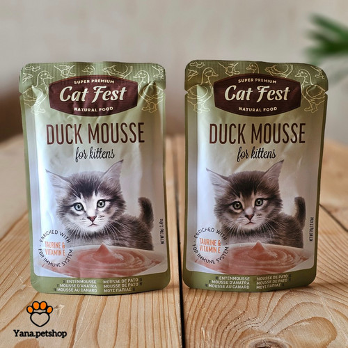 خرید پوچ بچه گربه کت فست مدل موس اردک | 70 گرم