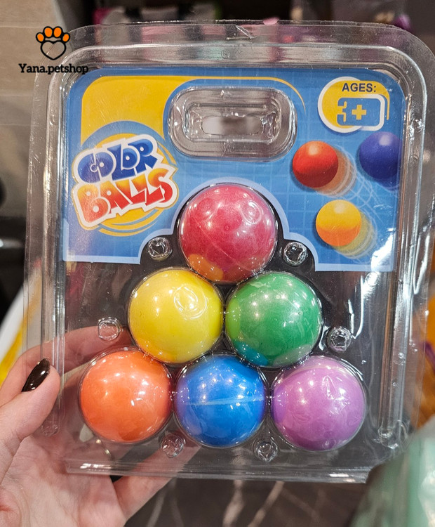 خرید اسباب بازی توپ رنگی بسته ۶ تایی | بازی و سرگرمی