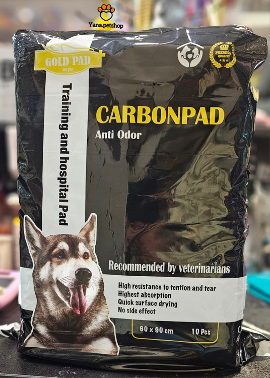 خرید پد بهداشتی سگ و گربه کربندار گلد پد بسته 10 عددی