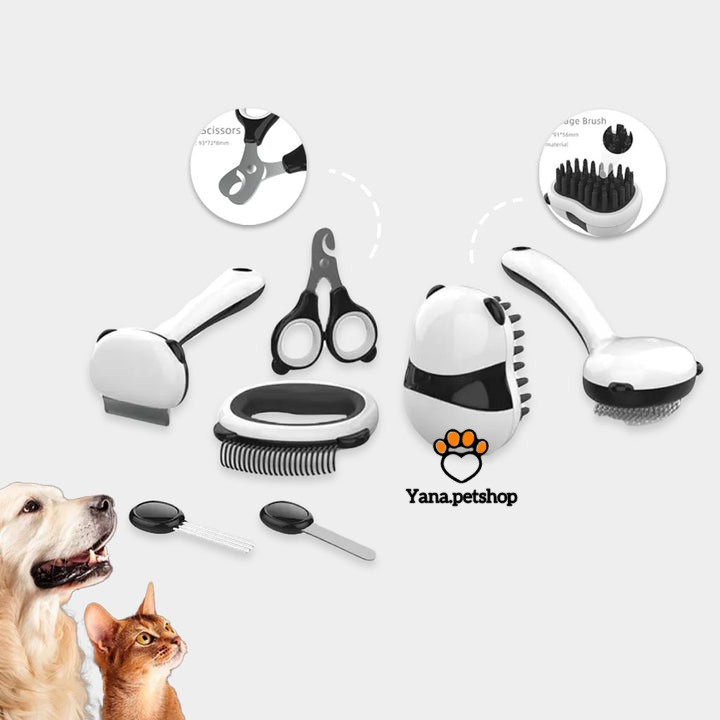 خرید کیت نظافت حیوانات خانگی 7 در 1 | گرومینگ خانگی سگ و گربه