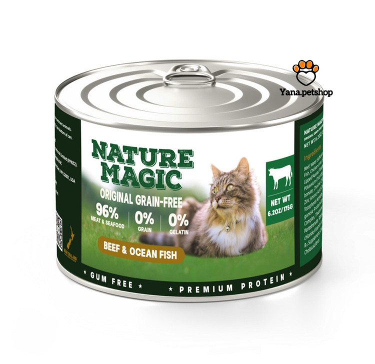 کنسرو گربه نیچر مجیک بافت پته ۱۷۵ گرم | مرغ و ماهی ارسال فوری