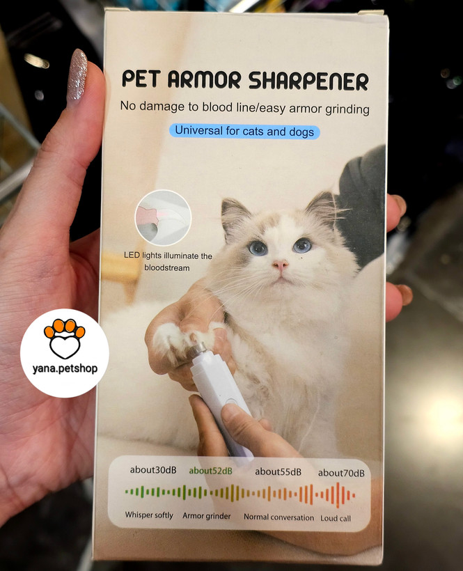 سوهان برقی سگ و گربه مجهز به چراغ LED مدل Pet Armor Sharpener